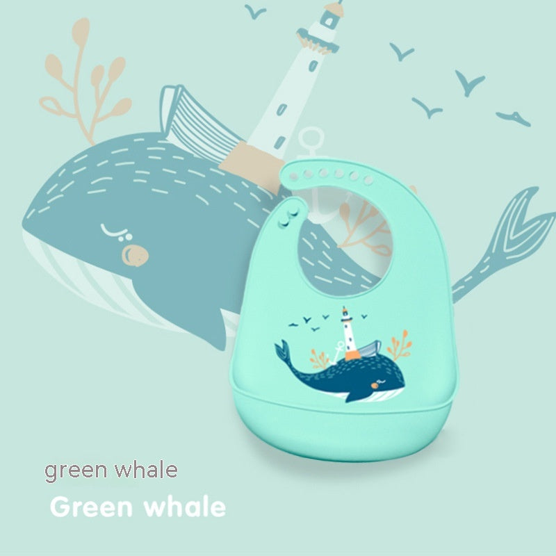 Baby Anti Dirt et Waterproof Food Grade Silicone Mouthwash