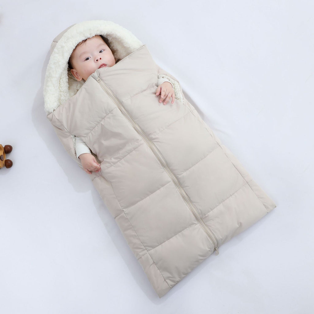 L'automne et l'hiver chaud Épaisseur à capuchon Nouveau-né Swaddle