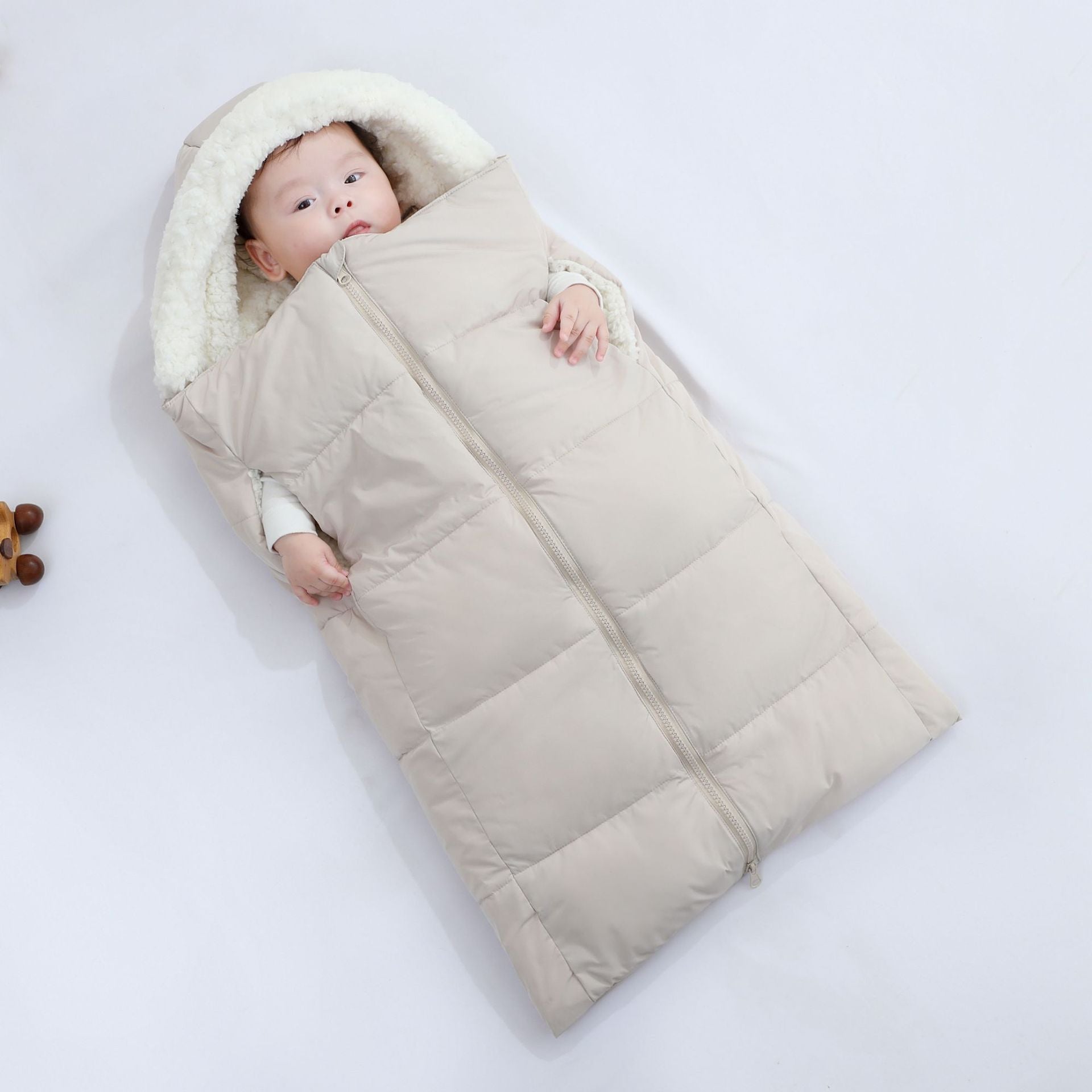L'automne et l'hiver chaud Épaisseur à capuchon Nouveau-né Swaddle