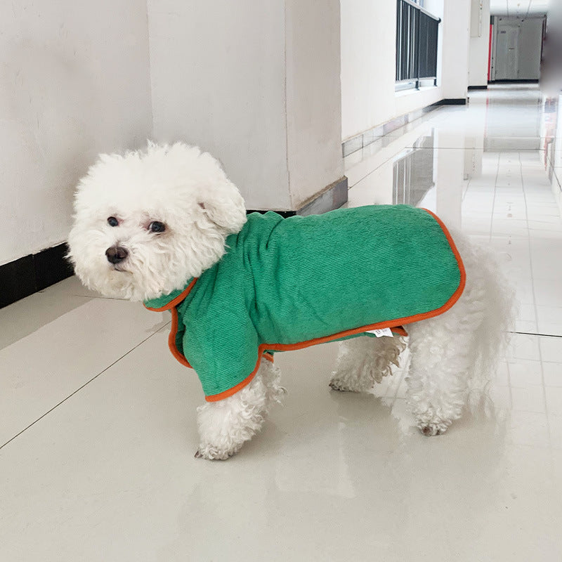 Peignoir de bain pour animaux Serviette de séchage rapide Microfibre Absorbant soft bath Robe Serviette réglable Groomi