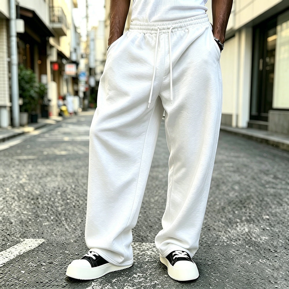 Pantalons à gaines élastiques à chaussons vintage de style street
