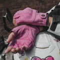 Vintage Leather Half Finger Motorcycle Gloves