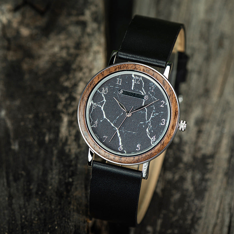 Hommes et femmes Minimalist Montres en bois