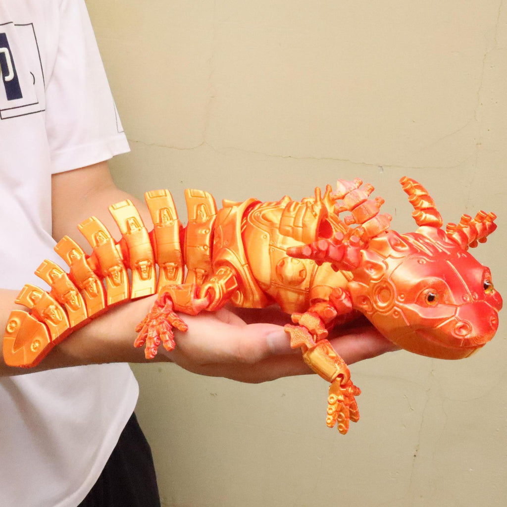 Salamandre mécanique imprimée en 3D Une figurine décorative mobile