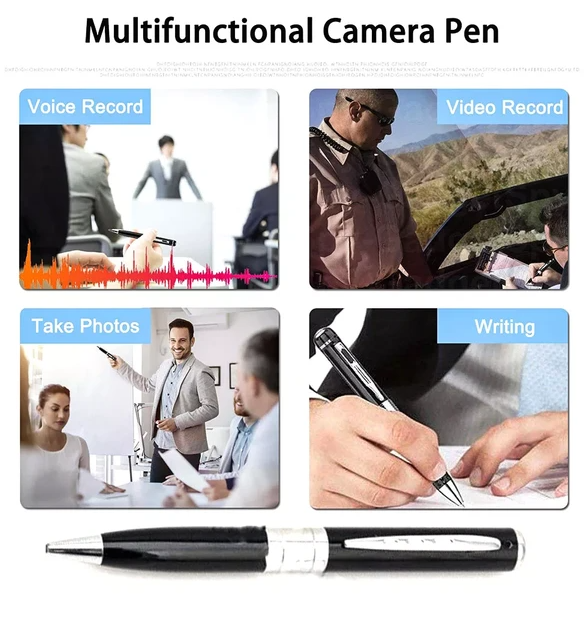 Caméra stylo Cam Mini Hidden Pocket Audio Enregistreur vidéo DVR Security 1080P HD USA