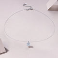 S925 Collier invisible en argent sterling