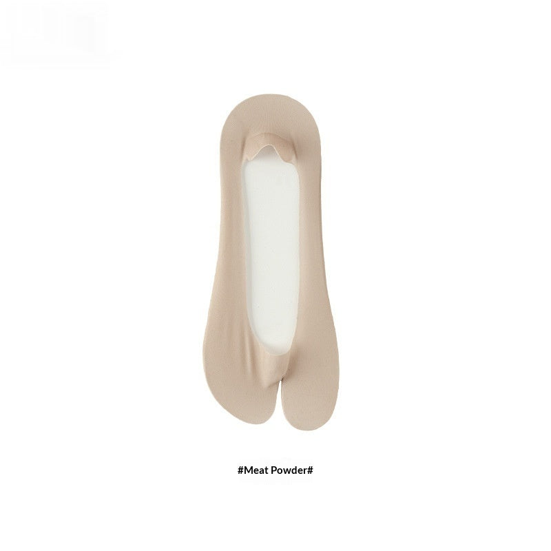 Chaussettes de bateau antidérapantes invisibles en silicone