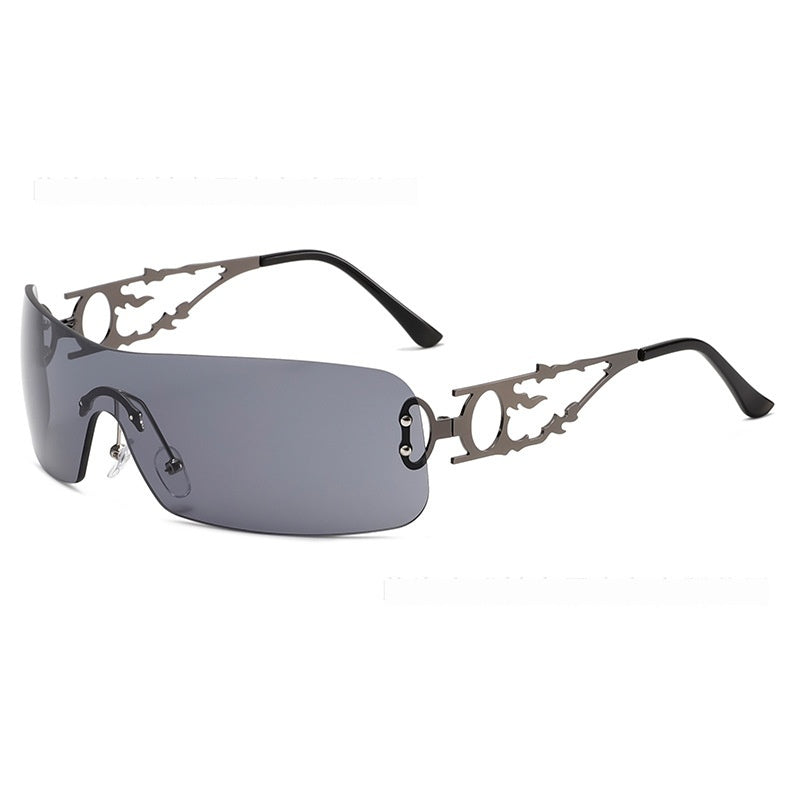 Lunettes de soleil ouvertes et polyvalentes européennes et américaines sans cadre