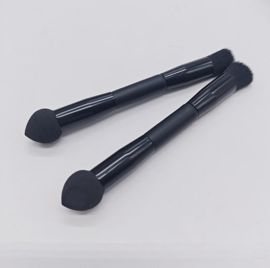 Brosse de maquillage de brosse à éponge Miter double tête