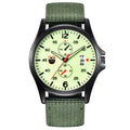 Mode Nylon Strap Sport Army Style Watch Calendrier Quartz Watch