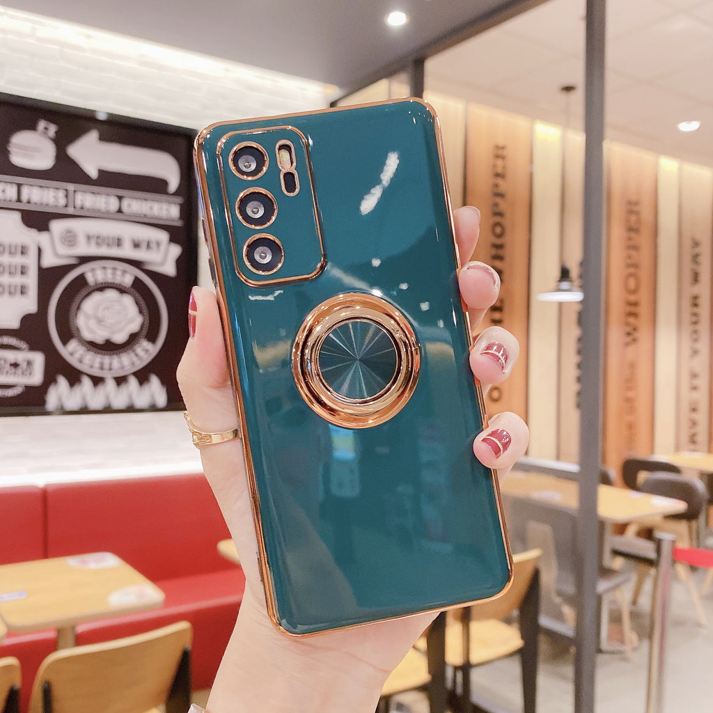 Téléphone portable Shell P40PRO Bague boucle magnétique voiture M40 Electroplating Fine Trou Non