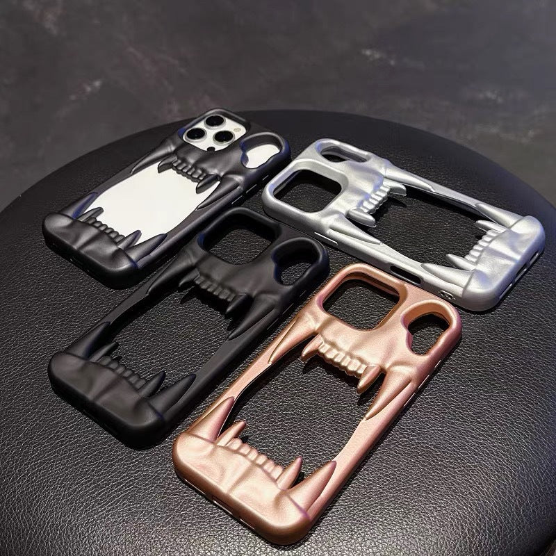 Cas créatif de téléphone de dent Tiger Hollow