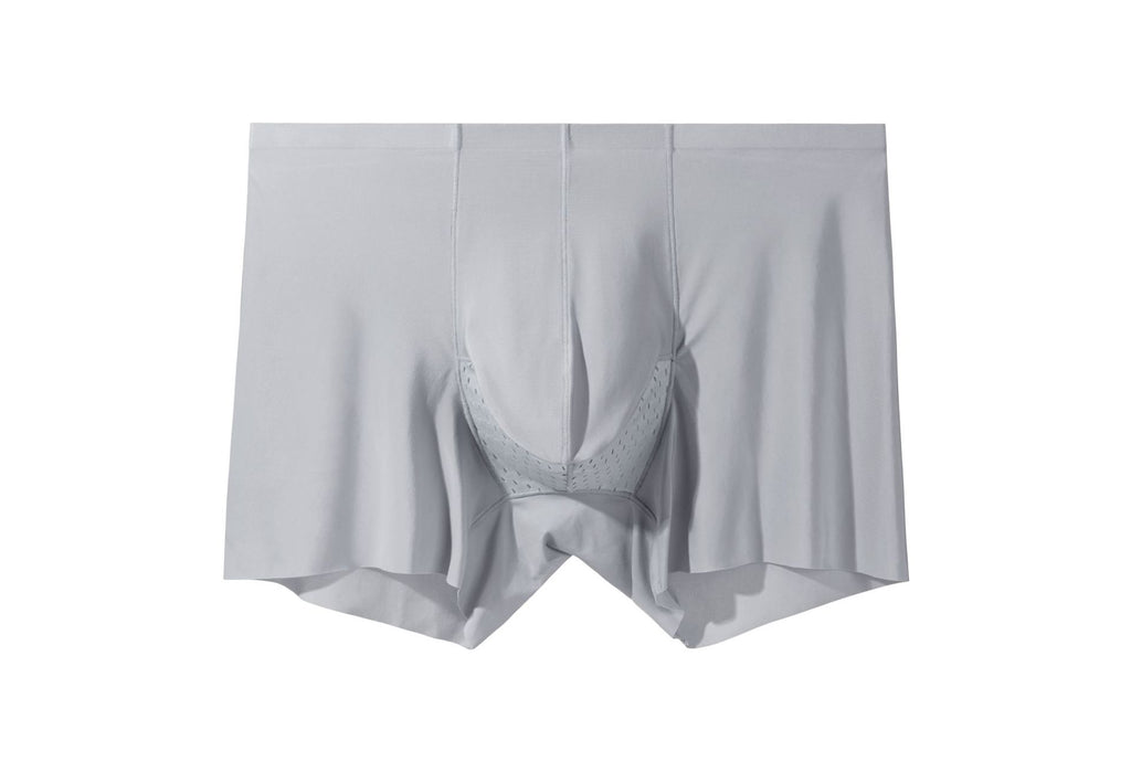 Ice Silk Bullet Separation Sous-vêtements pour hommes Boxers mince respirant Sexy Quatre-corner Short