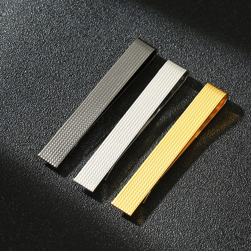 Fashionable un-mot Clip Tie couleur unie simple Elégant quotidien Mode Mariée Tie D