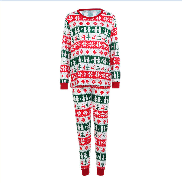 Christmas Long-Sleeved Print Home Parent-Child Outfit