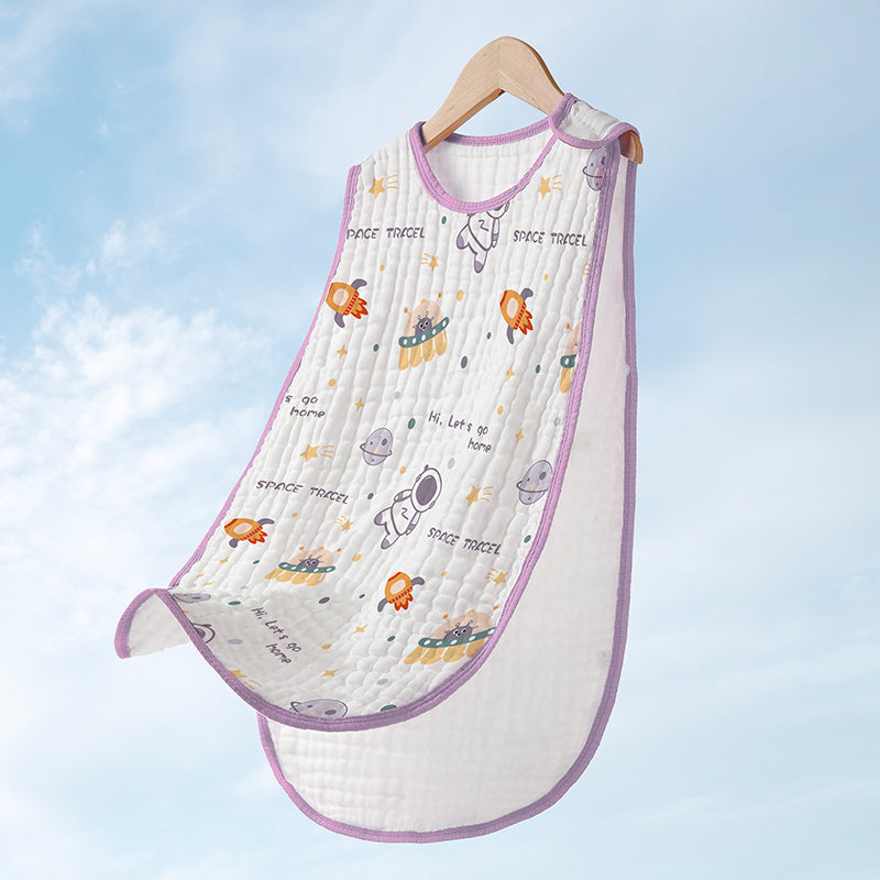 Cotton Gauze Sleeveless Vest Newborn Sac de couchage pour enfants