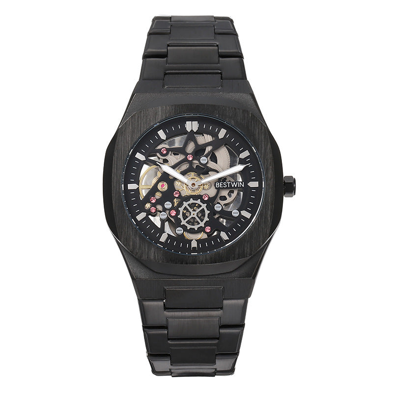 Fashion Alliage Montres Hommes BESTWIN Fermoir papillon creux