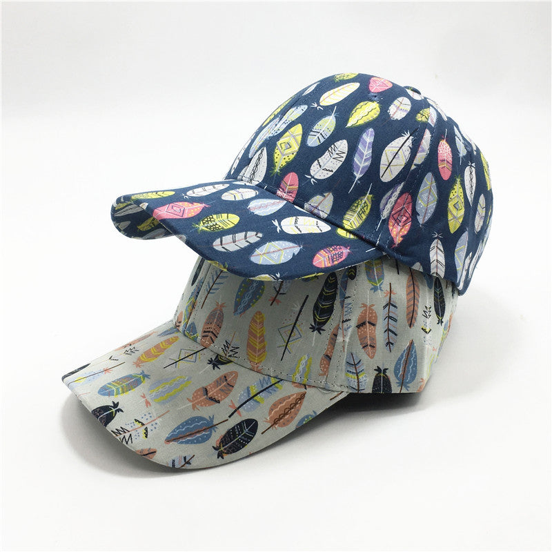 Fashion Leaf imprimé pour femmes Casquette de baseball