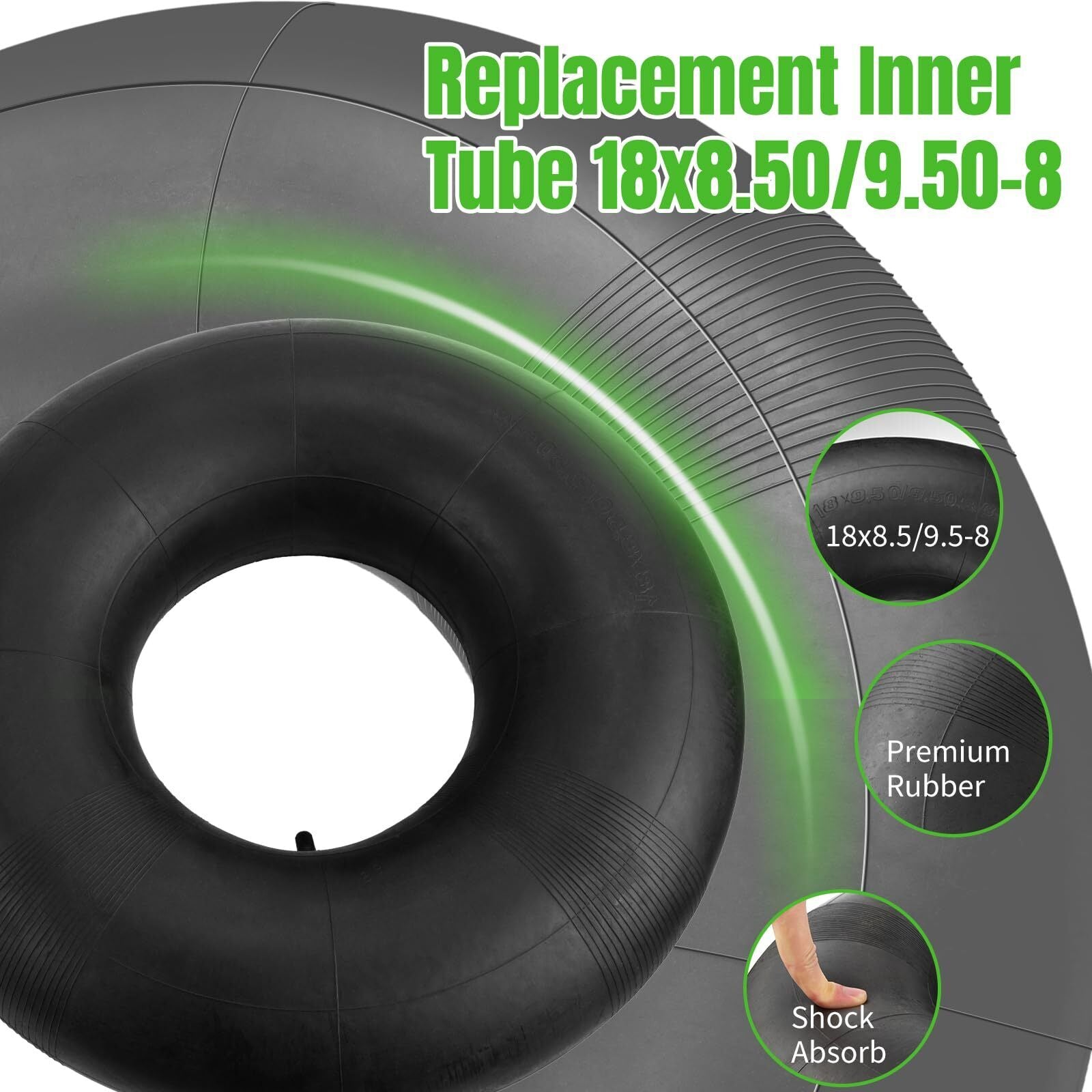 2X 18x8.50-8 19x7-8 20x7-8 Tube de remplacement du tube intérieur de pneus W TR 13
