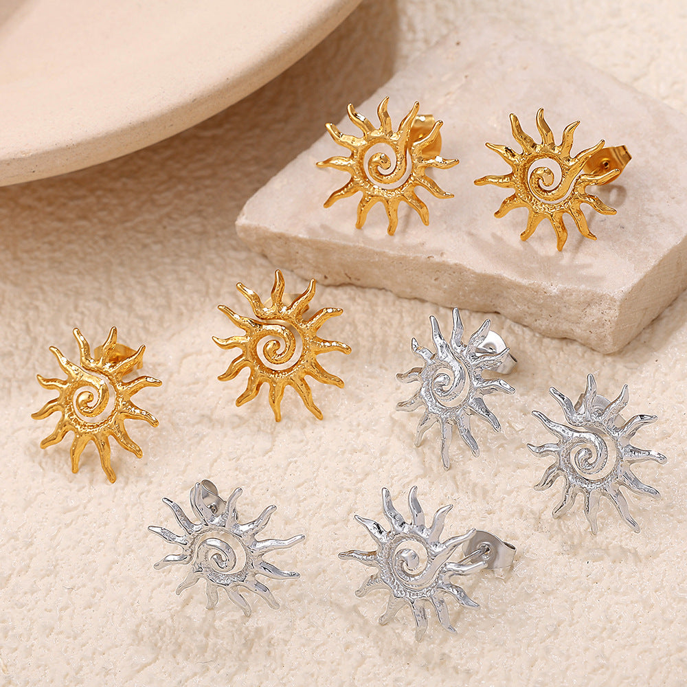 Boucles d'oreilles miniatures en acier inoxydable