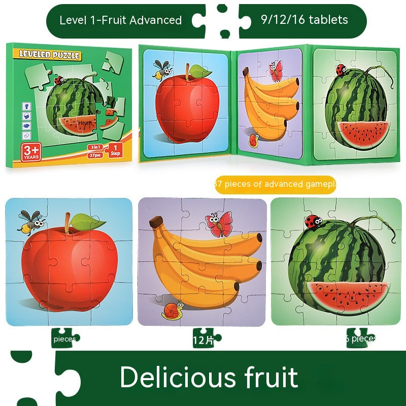 Book Advanced Magnetic Folding Puzzle Educational Toys