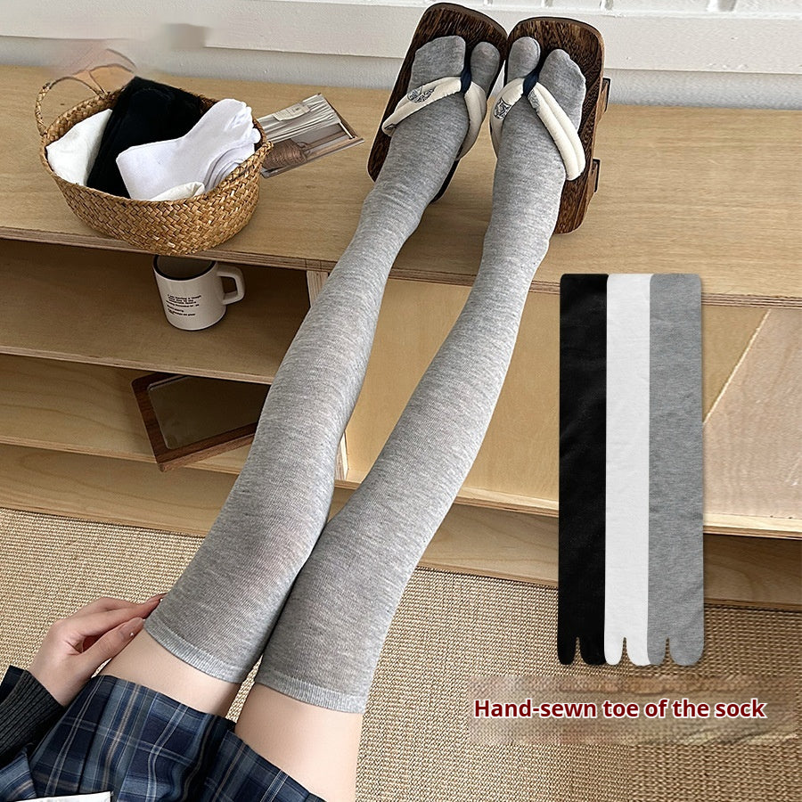 Gris Over-the-knee Japonais style bas mignon