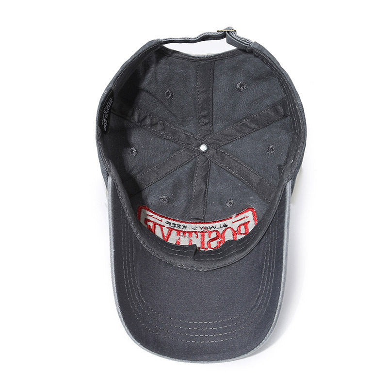 Chapeau de broderie à trois dimensions en patch lavé
