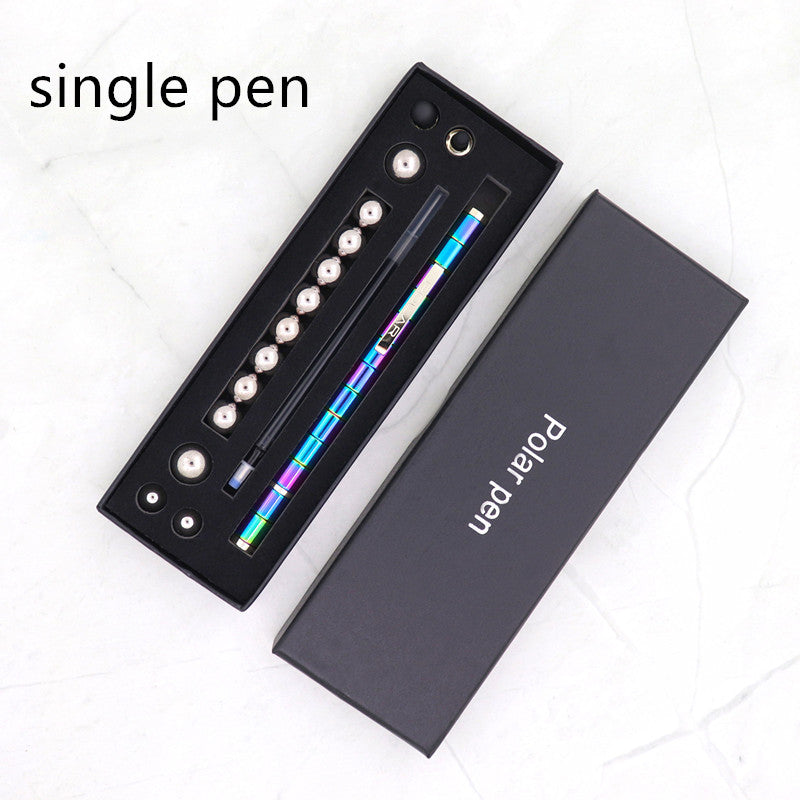 Stress Reducer Relief Toys Cadeau Boîte amusante en or noir Kits Fidget stylo polaire magnétique avec