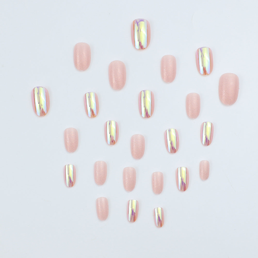 Conseils pour ongles en forme d'amande ovale courte 24 pièces
