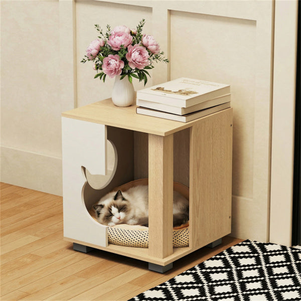Table de chevet en bois polyvalente