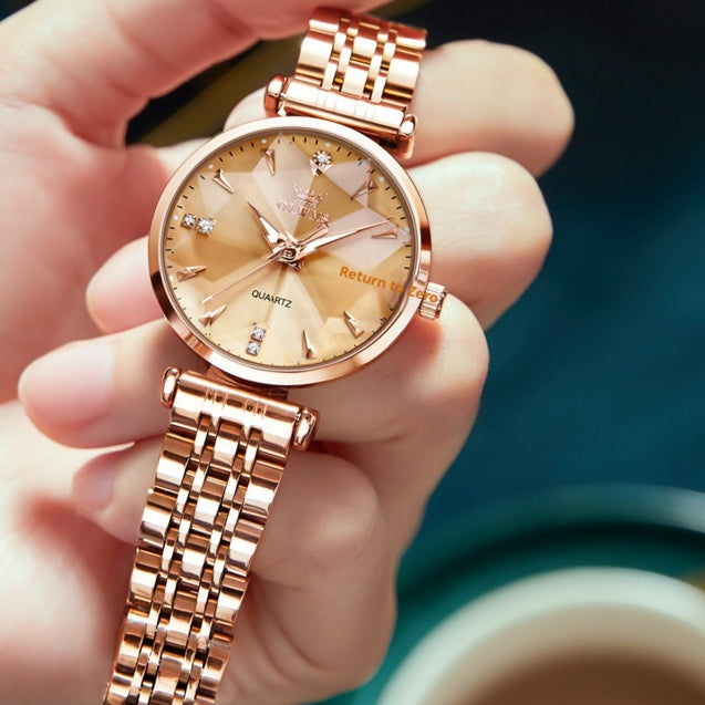 Women Fashion Rhombus Quartz Watch