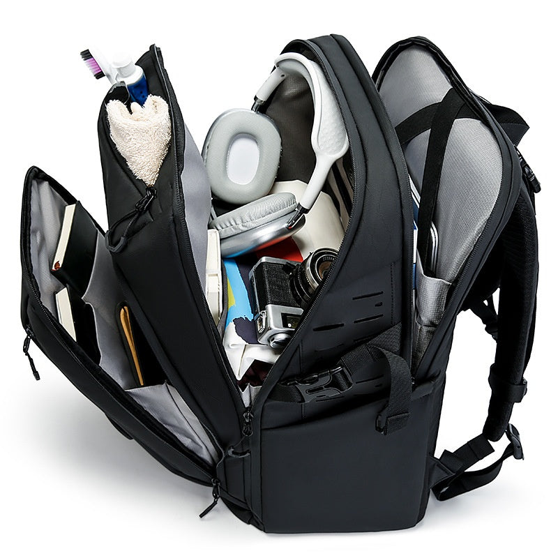 Men's large capacity travel backpack for outdoor adventures
