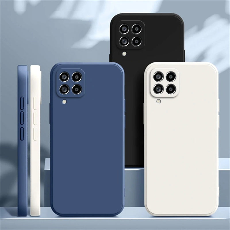 Coque de téléphone de protection arrière de couleur solide de mode simple