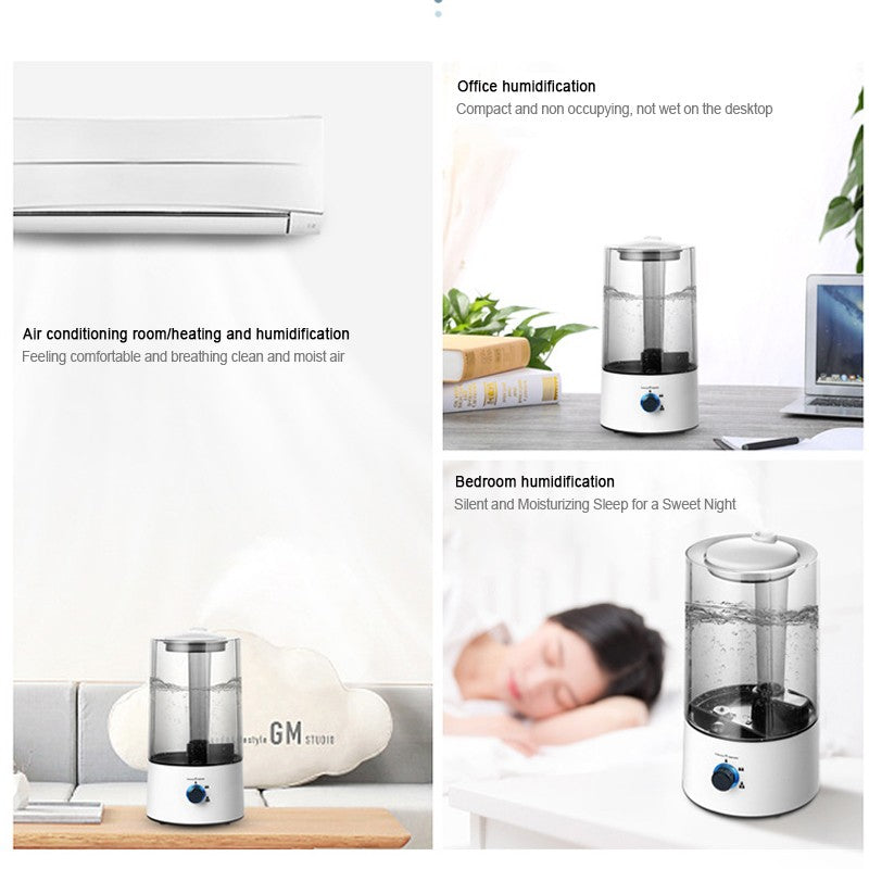 Humidificateur d'air 4L pour Chambre Grande Chambre Accueil Humidificateur d'air frais Ultra-silent