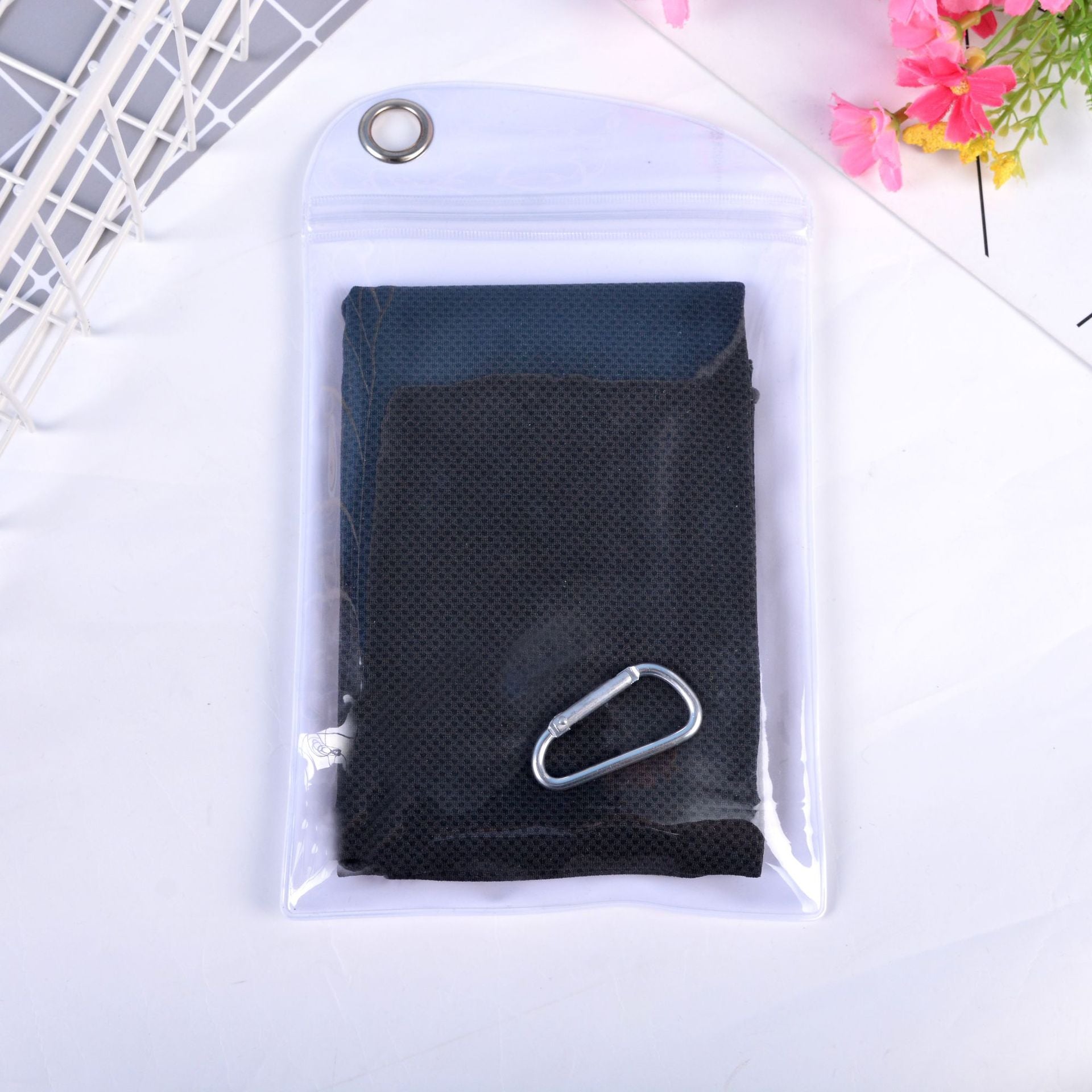 Serviette de glace à double couche de refroidissement d'été