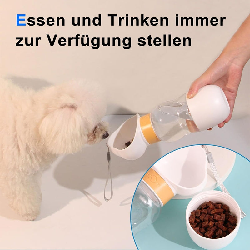 Bouteille d'eau pour chien pour l'extérieur Portable Companion Cup en plastique Bouteille d'eau Marche pour chien W