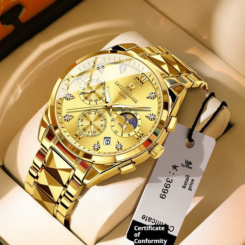 Imperméable Tungsten Steel Quartz Business Watch
