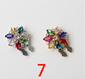 Couverture de bouton cristal Couleur Cheval Eye Glass Perceuse boucle