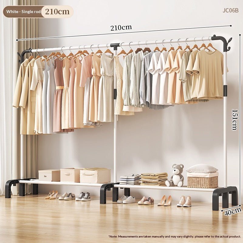 Séchage Rack Etage Chambre Chambre à coucher Hanger Intérieur Balcon Ménage Simple Vêtements Rack Plus Th