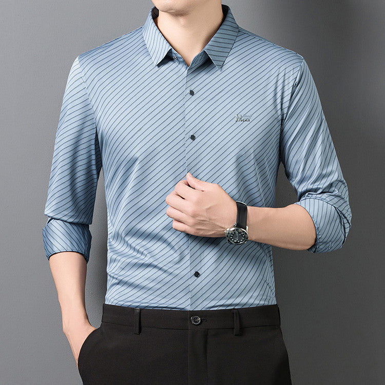 Chemise Homme rayé manches longues