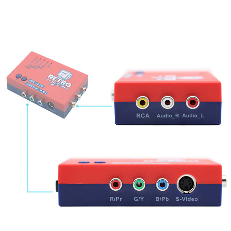 RetroScaler2x AV-to-HDMI Line Doubling Converter OSSC Version ODV Adapter