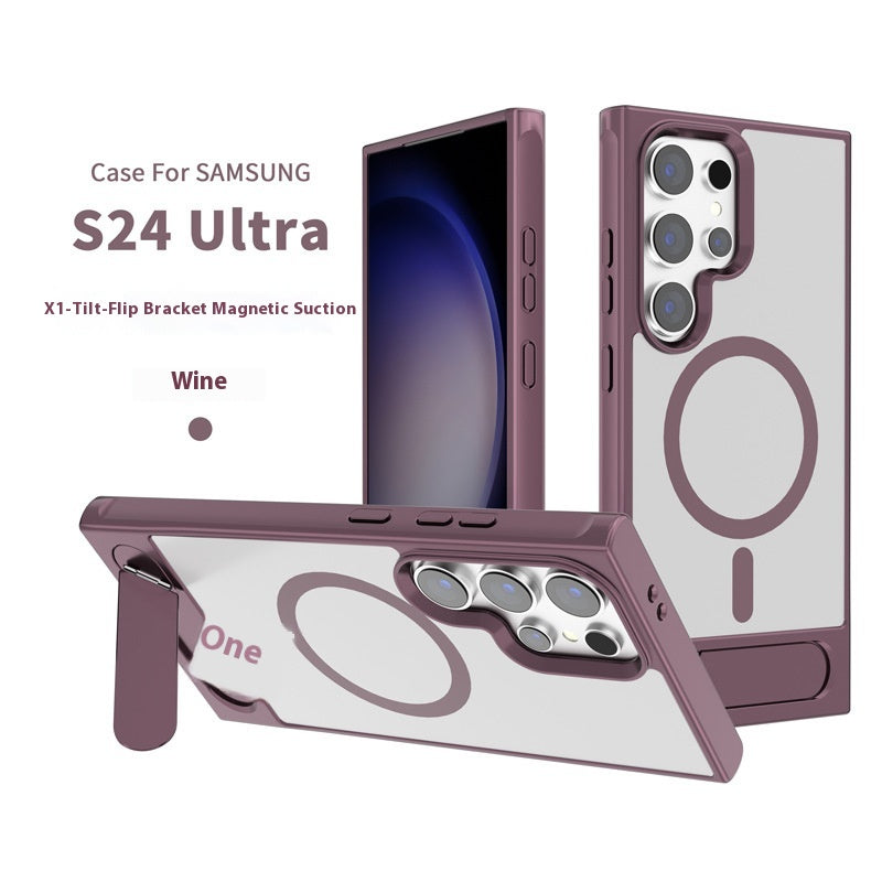 Coque de téléphone magnétique de bouclier platine