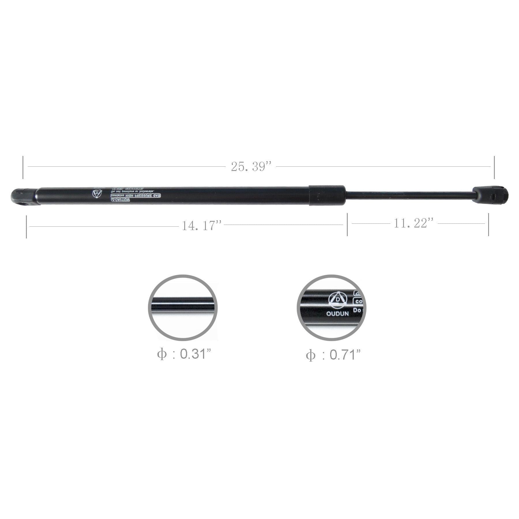 2pcs porte-ascenseur arrière Hatch Gas Lift Supports Strut Shocks Fit Cherokee Wagoneer