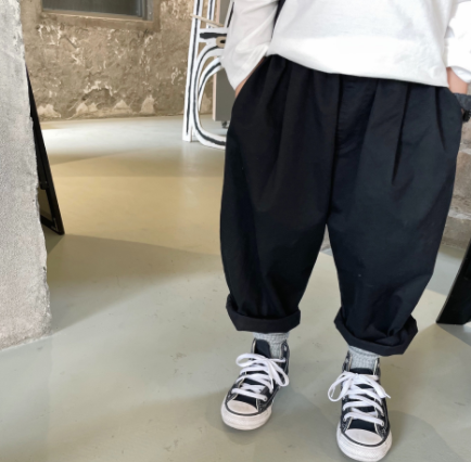 Pantalon casual de poche pour enfants coréens
