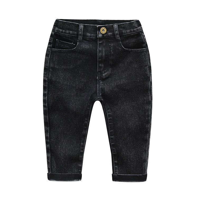 Pantalons de denim haute élasticité pour enfants