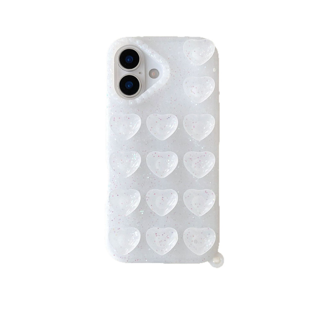 L'amour-thème Glitter Suction Cup cas téléphone approprié pour