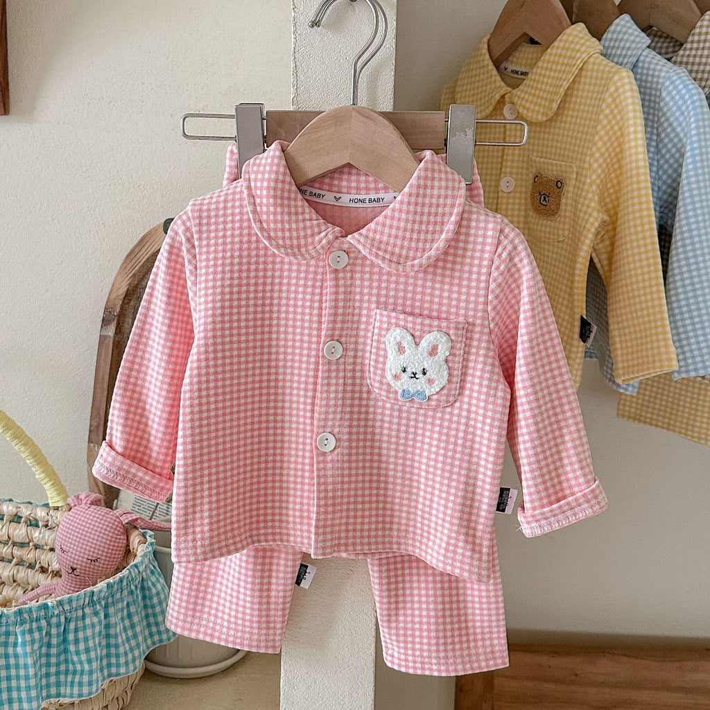 Jeu de deux pièces de vêtements de maison brossé pour garçons