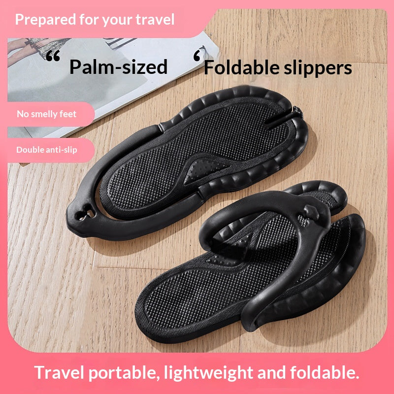 Pantoufles pliables pour personne paresseuse