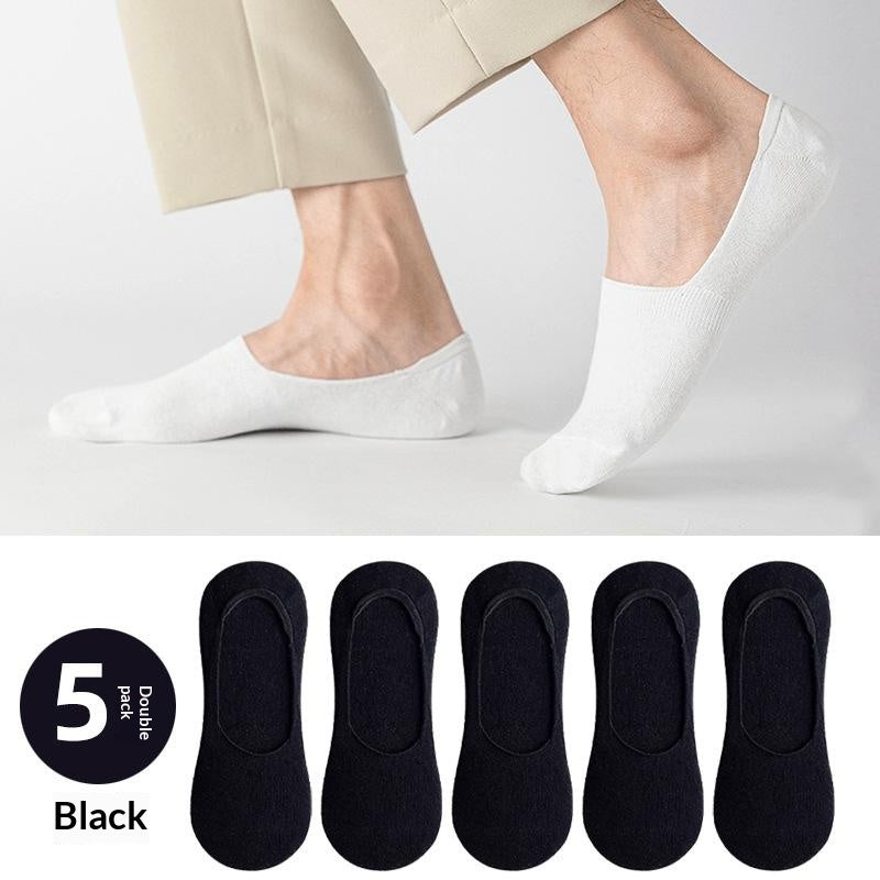 Chaussettes en coton à faible coupe, minces et non glissantes