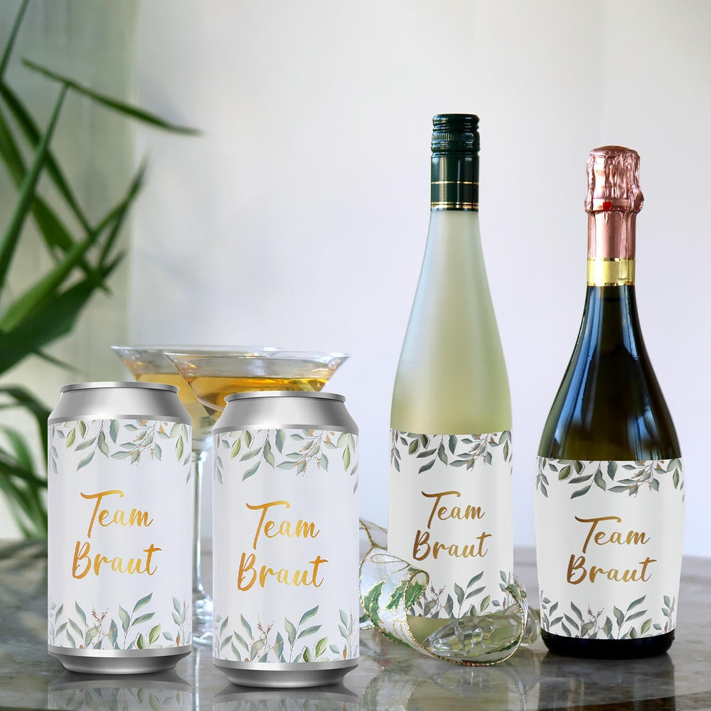 Stickers 16 Blanc Bachelorette Party avec Motifs de Mariée — Ensemble de Fournitures Partielles